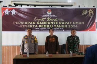 Kapolres Kuansing Hadiri Rapat Koordinasi Persiapan Kampanye Rapat Umum Peserta Pemilu Tahun 2024
